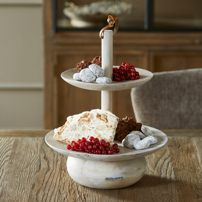 Riviera Maison Etagère 2 Laags Naturel - Bellevaux - Mangohout