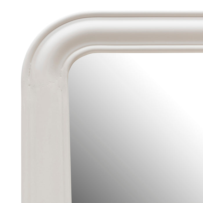 Rivièra Maison - Klassieke Staande Spiegel in Wit van D13 Vurenhout met Gehard Glas van 220x100cm