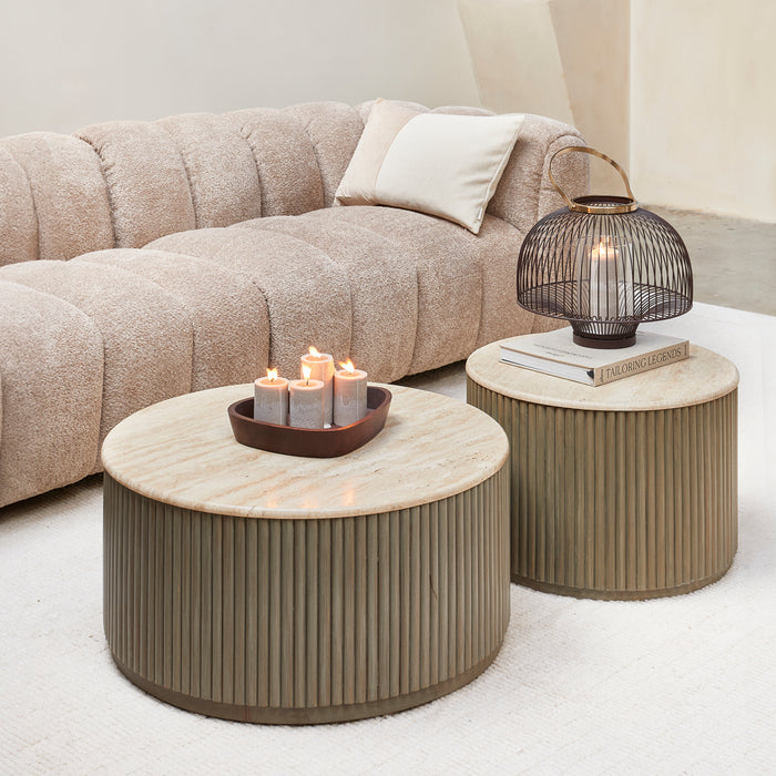 Riviera Maison Kaarsenhouder Stompkaars Bruin - Yulio - IJzer