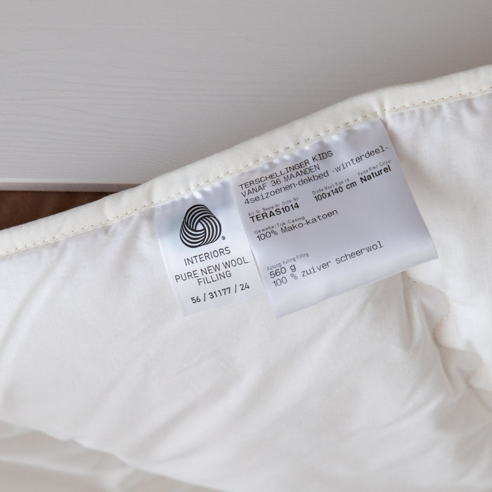 Terschellinger Wolweelde - Wollen - 4-Seizoenen Dekbed - 100x140cm