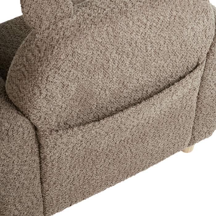 Beliani - MARIBO - Kinderfauteuil - Bruin - Bouclé