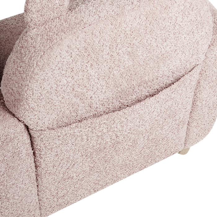 Beliani - MARIBO - Kinderfauteuil - Roze - Bouclé