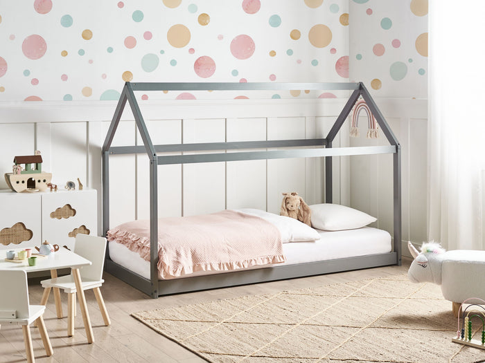 Beliani - TOSSE - Kinderbed - Grijs - 90 x 200 cm - Hout