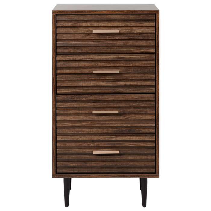 Beliani - KEITH - Ladekast - Donkerhout - MDF