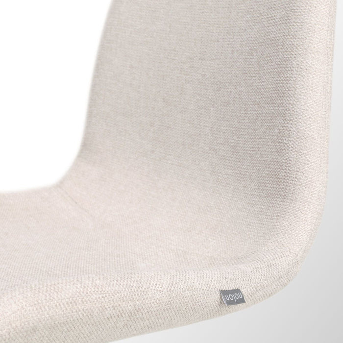 Nolon Nora-Fé Eetkamerstoelen Set van 2 - Beige - Zwarte Poten