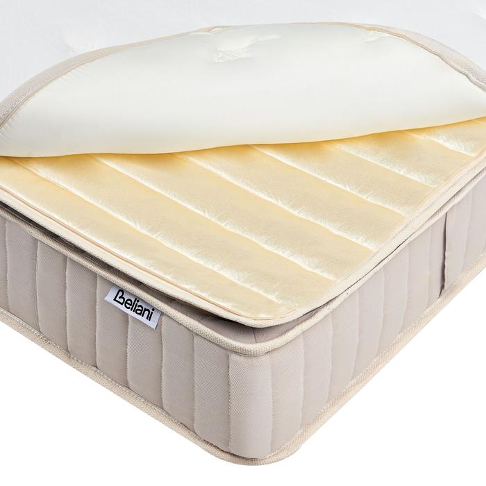 Beliani-DAYDREAM-Pocketveringmatras medium-Wit-160 x 200 cm-Polyester