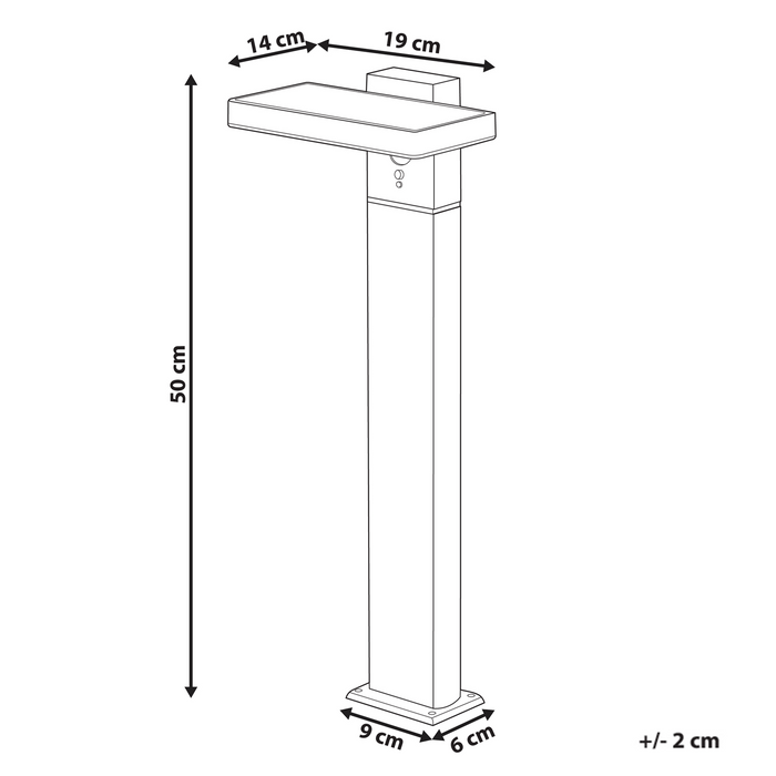 Beliani - POPLAR - Tuinverlichting LED - Zwart - Aluminium