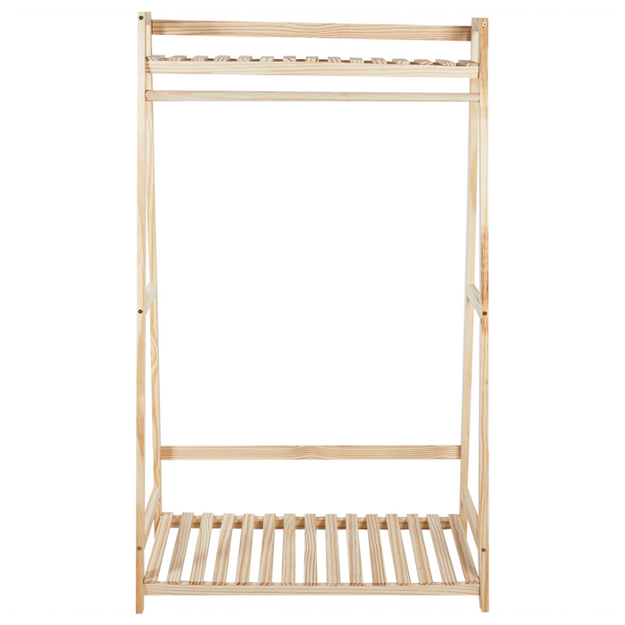 Beliani - BAKER - Kapstok - Lichtbruin - Bamboehout