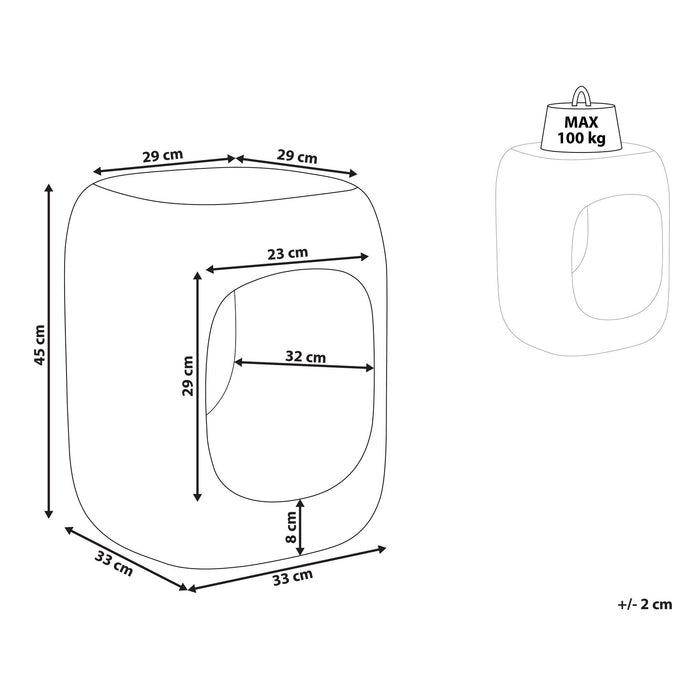 Beliani - PELMO - Bijzettafel - Grijs - Lichtbeton