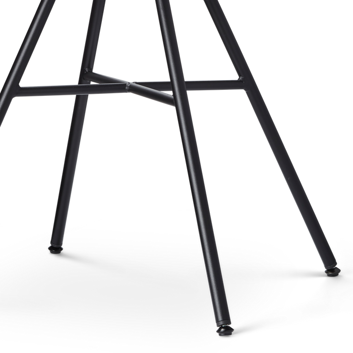 Nolon Noa-Puk Eetkamerstoelen Set van 2 - Wit - Zwart Onderstel