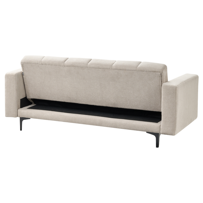 Beliani - ALNES - Slaapbank - Beige - Polyester