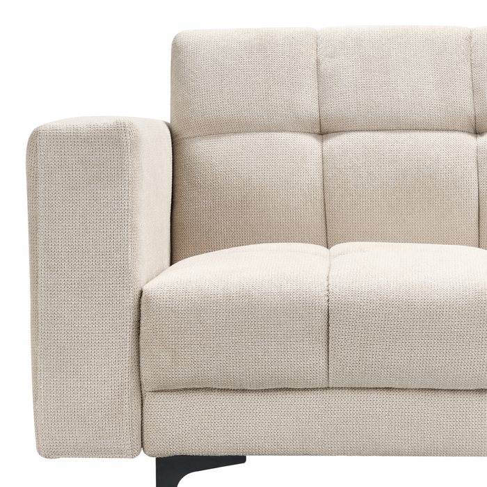 Beliani - ALNES - Slaapbank - Beige - Polyester