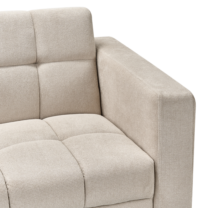 Beliani - ALNES - Slaapbank - Beige - Polyester