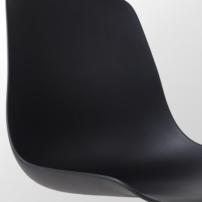 Nolon Nena-Pip Eetkamerstoelen Set van 2 - Zwart - Houten Poten