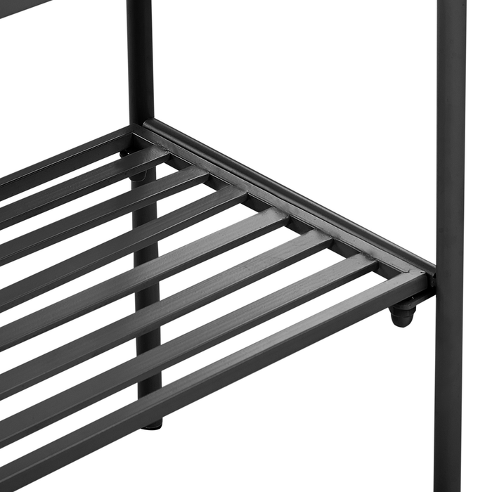 Beliani - VINCA - Verhoogde plantenbak - Zwart - Metaal