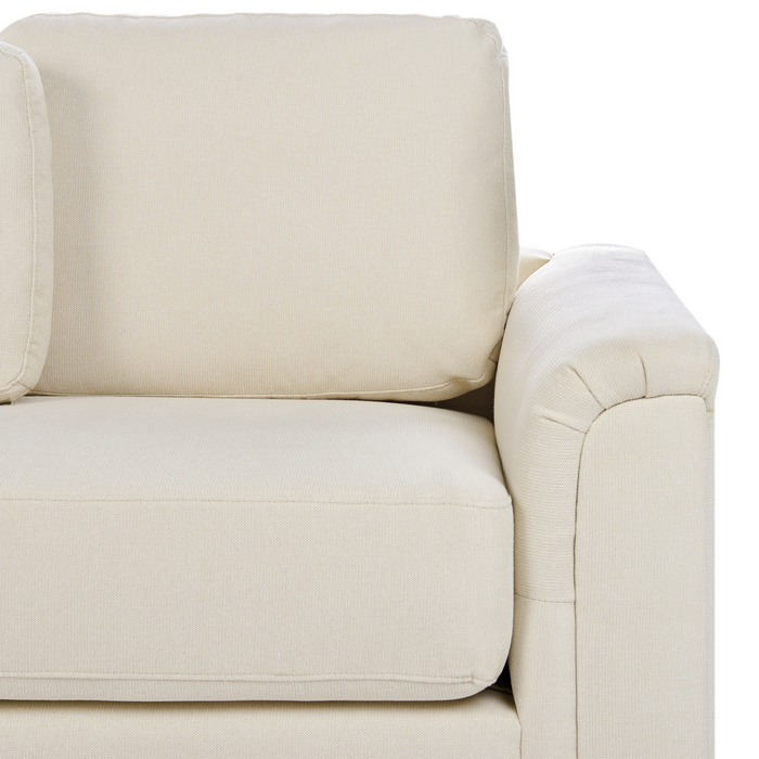 Beliani - KOHLO - Hoekbank - Lichtbeige - Rechtszijdig - Stof