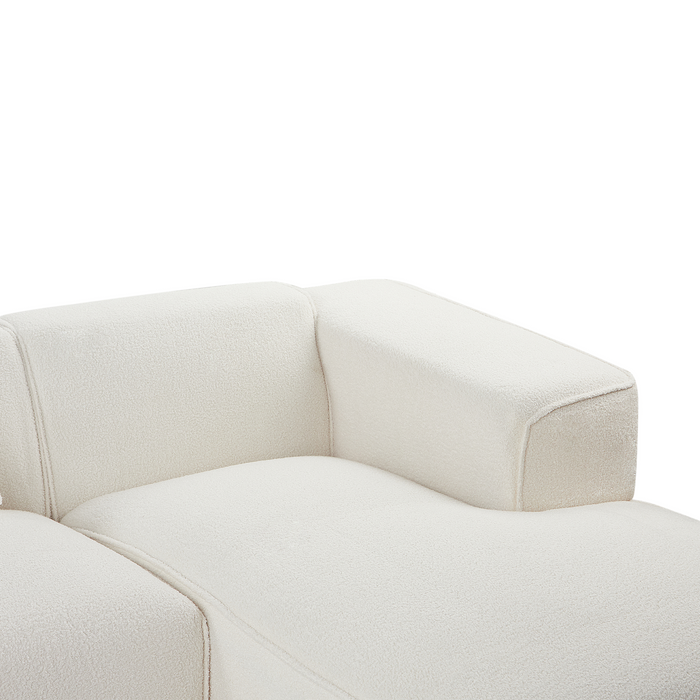 Beliani-DOLVA-Hoekbank-Gebroken wit-Linkerzijde-294 cm-Bouclé