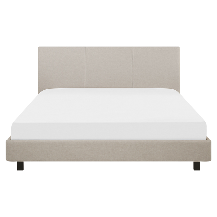 Beliani - ALBI - Tweepersoonsbed - Beige - 160 x 200 cm - Polyester