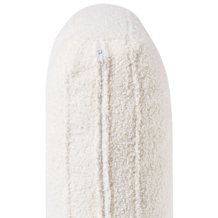 Beliani - OSLO - Hoekbank - Wit - Rechterzijde - Bouclé