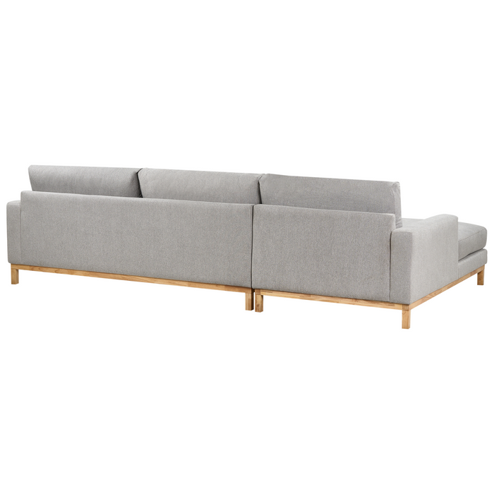 Beliani - SIGGARD II - Hoekbank - Grijs - Rechtszijdig - Polyester