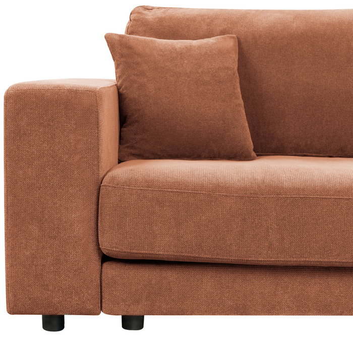 Beliani-LOFOTEN-Hoekbank 3-zits-Lichtrood-Linkszijdig-Polyester