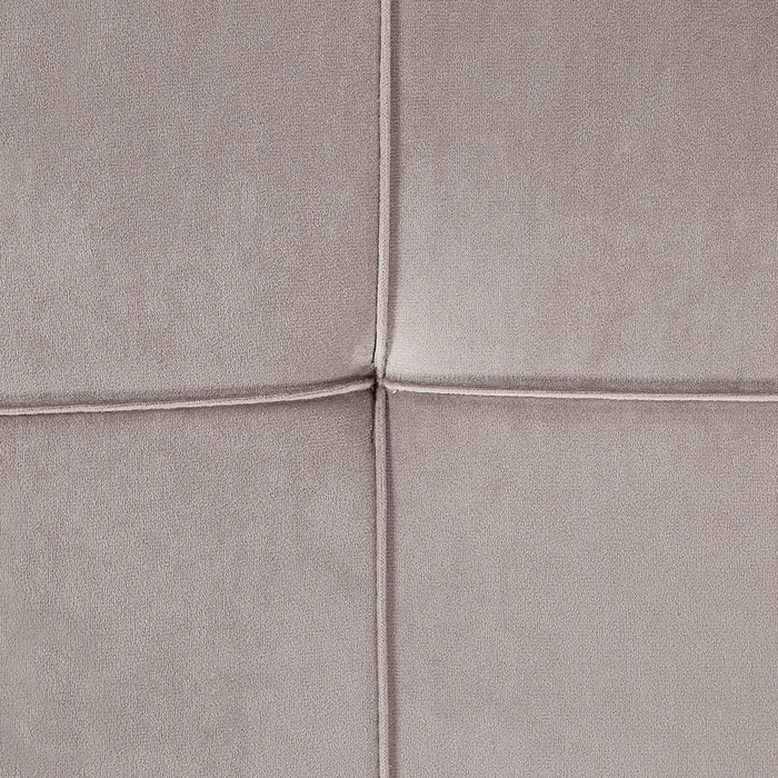 Beliani - GONESSE - Chaise longue - Taupe - Rechtszijdig - Fluweel