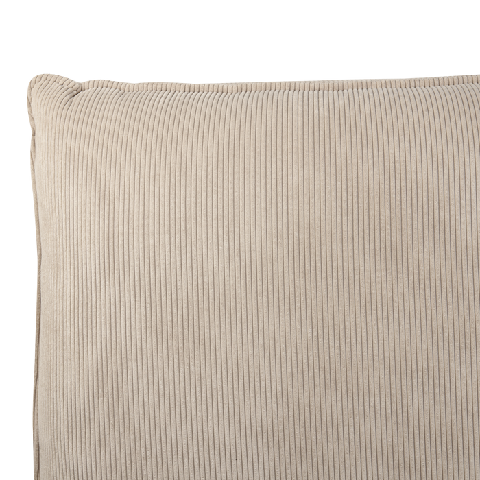 Beliani - VINAY - Tweepersoonsbed - Taupe - 180 x 200 cm - Corduroy