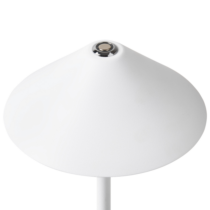 Beliani - FRANCOLI - Tafellamp - Wit- Aluminium