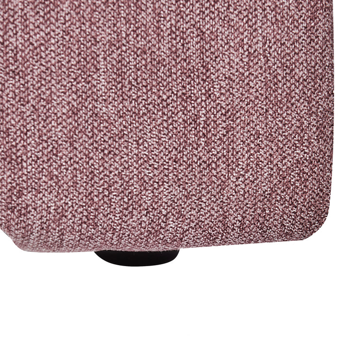 Beliani - LANNILS - Chaise longue - Roze - Rechtszijdig - Polyester