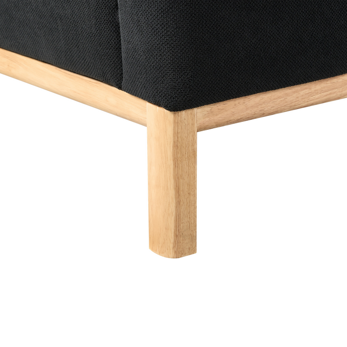 Beliani - SOSJO - Hoekbank - Zwart - Linkszijdig - Polyester