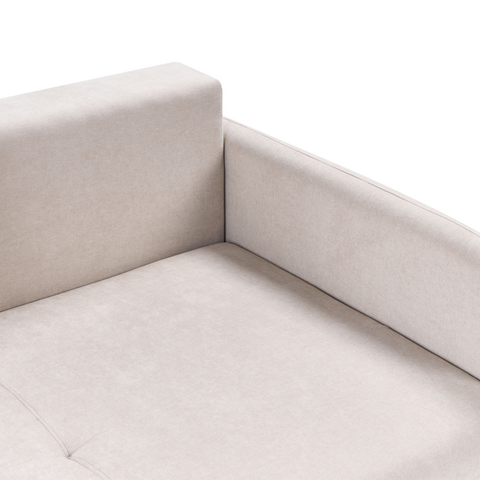 Beliani - HOLSEN - Driezitsbank - Beige - Stof