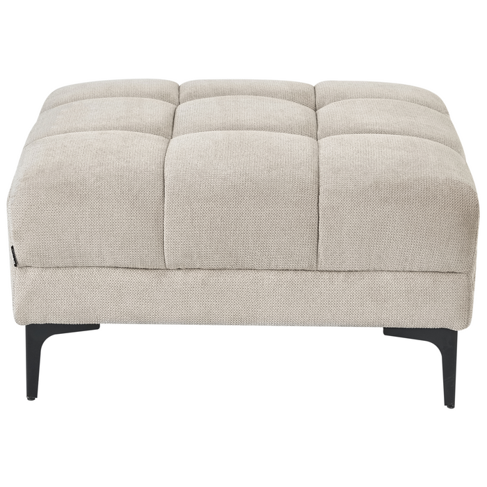 Beliani-ALNES-Hoekbank met ottomaan-Beige-Linkszijdig-Polyester