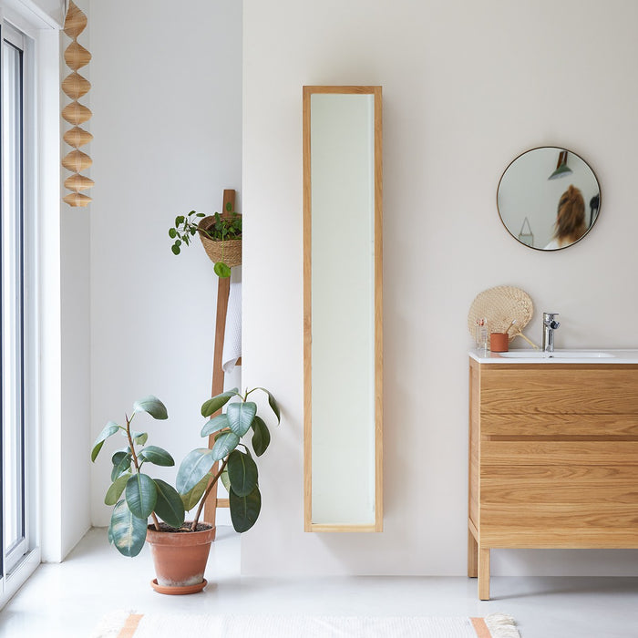 Tikamoon - Twig - Rechte kolomkast van massief teakhout