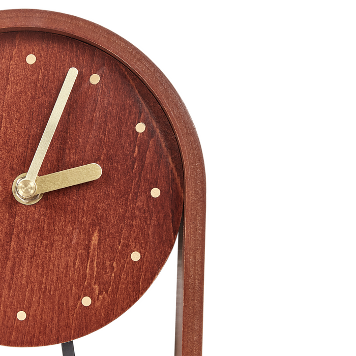 Beliani - FERDEN - Klok - Donkerhout - MDF