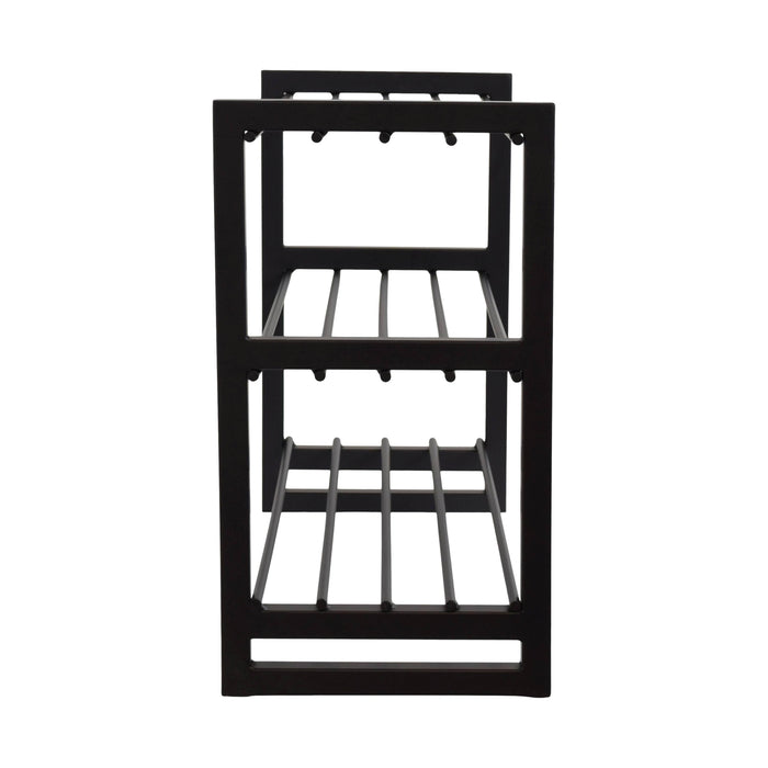 LOFT42 Hall Dubbel schoenenrek - Metaal - Zwart