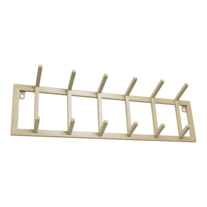 LOFT42 Kapstok Jaimy Single - Beige – 6 dubbele haken - 80x24x12