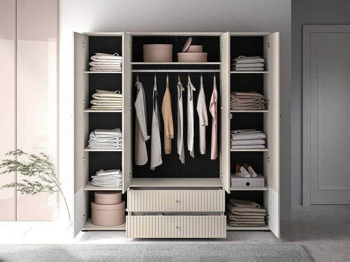 NADUVI Collection Carlotta kledingkast 4-deurs