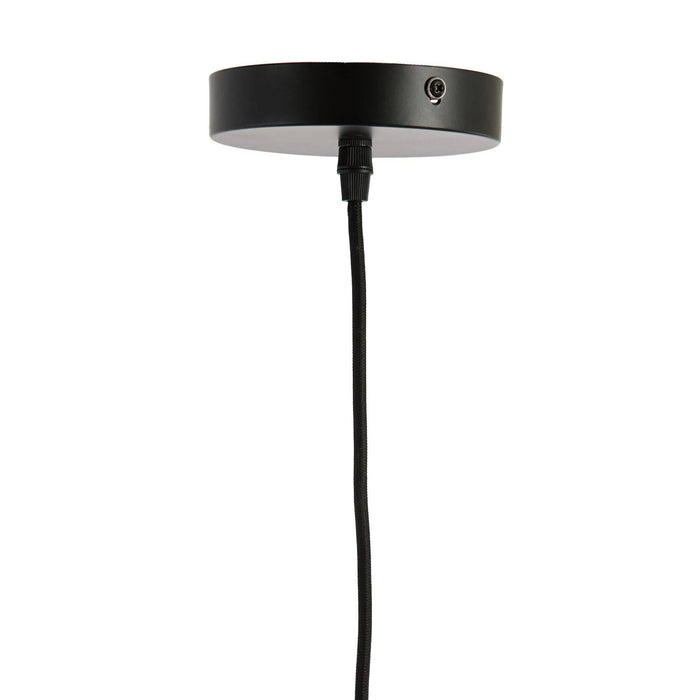 Luqaza Hanglamp Sassa - Bamboe|Zwart - Ø34cm