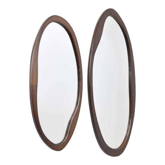 Fragix Yin Wandspiegel Organische vorm - Hout - 45x90