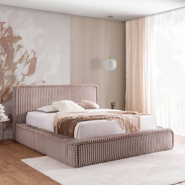 by fonQ Ruffle Bedframe - 180 x 200 cm - Taupe