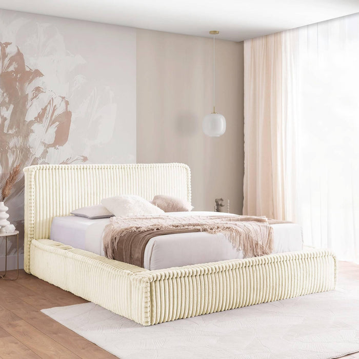 by fonQ Ruffle Bedframe - 160 x 200 cm - Ivoor