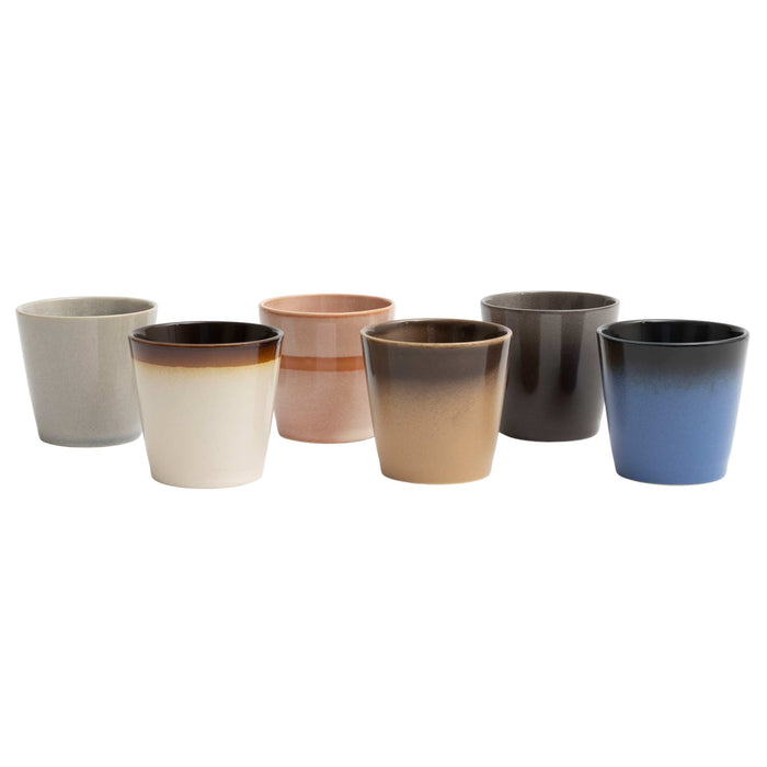 Studio Tavola Koffiekopjes - Senseo Kopjes - Earth - 200 ml - 6 stuks