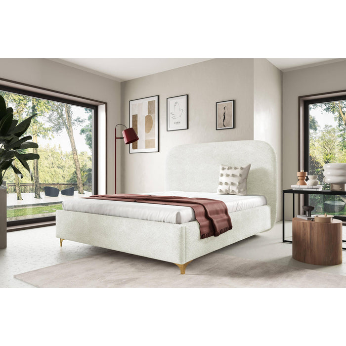 by fonQ Aura Bedframe - 160 x 200 cm - Ivoor