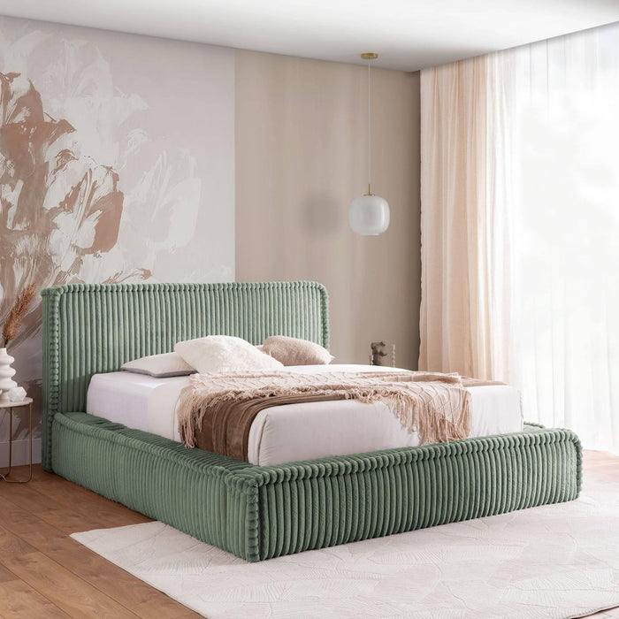 by fonQ Ruffle Bedframe - 180 x 200 cm - Groen