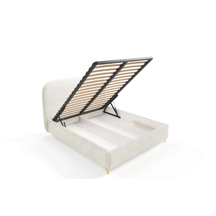 by fonQ Aura Bedframe - 200 x 200 cm - Ivoor