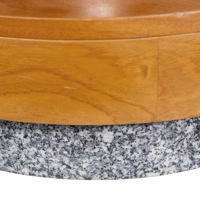 WOOOD Monica Parasolvoet - Hout - Naturel - 37xØ49 cm