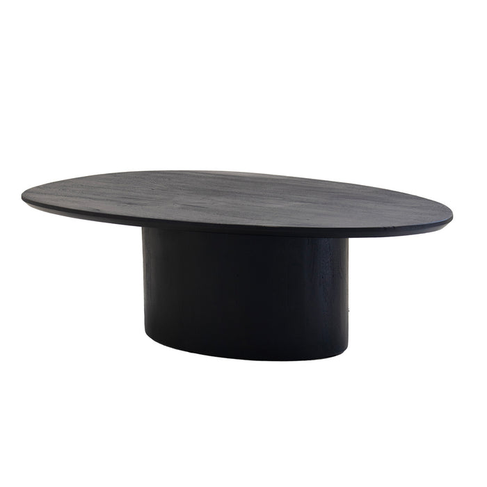 Giga Meubel - Salontafel Zwart 110cm - Organisch - Mangohout - Nara