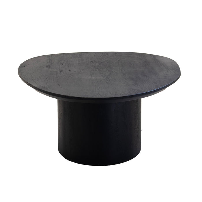 Giga Meubel - Salontafel Zwart 110cm - Organisch - Mangohout - Nara