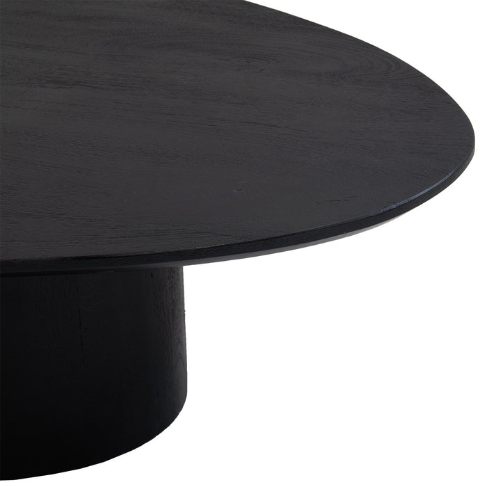 Giga Meubel - Salontafel Zwart 110cm - Organisch - Mangohout - Nara