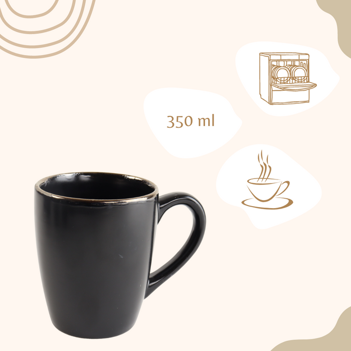 OTIX Theemokken Koffiekopjes Mokken Koffietassen Set van 6 Met oor...